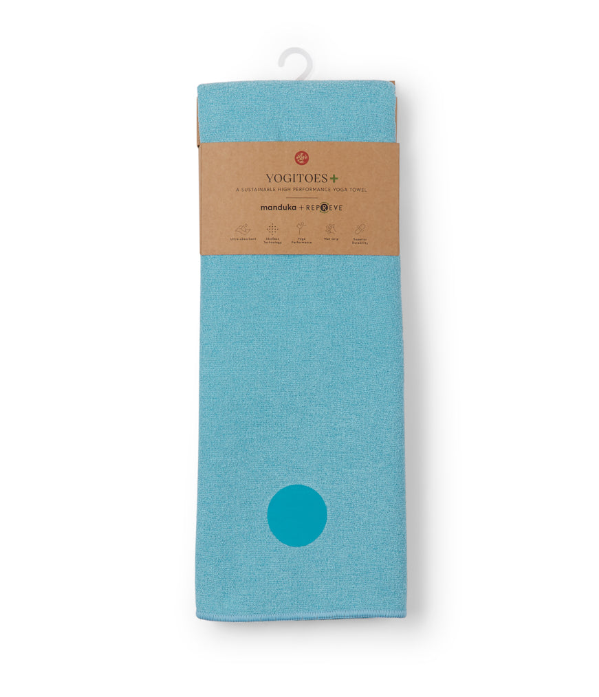 Manduka mat towel yogitoes Aqua