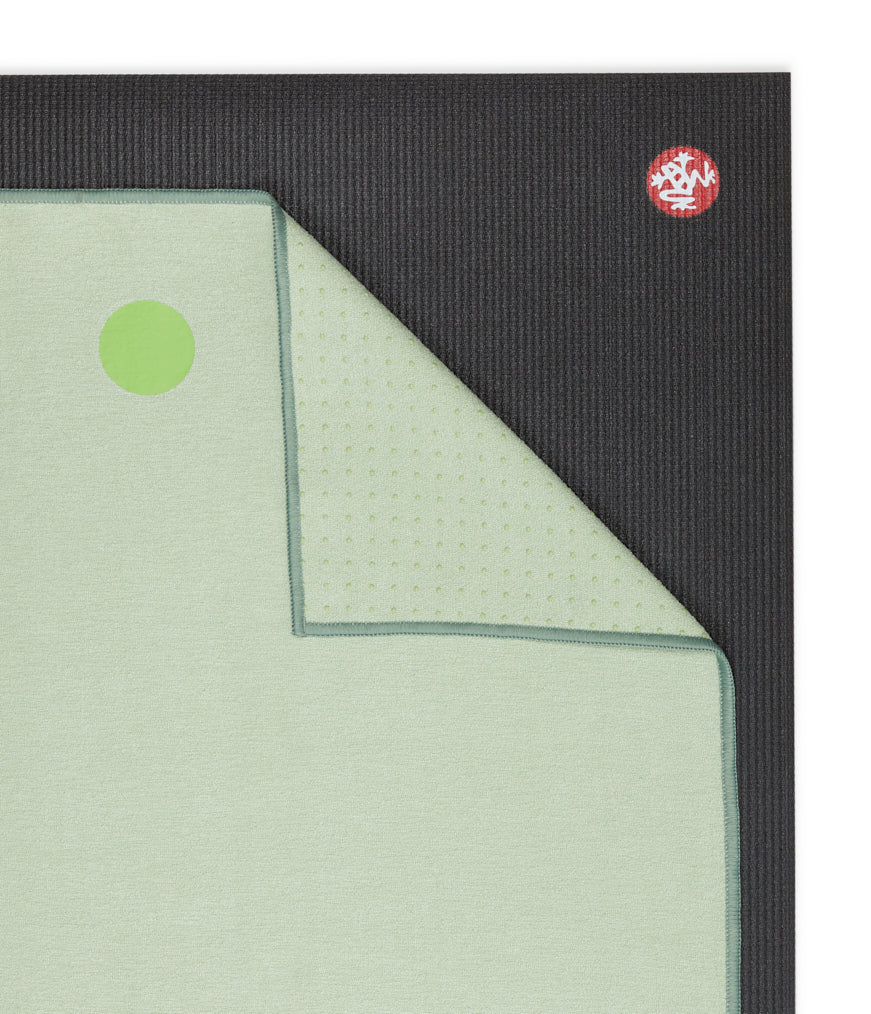 Manduka mat towel yogitoes Celadon Green